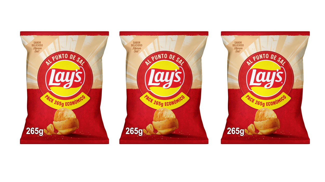 Chollo Pack x3 Patatas fritas Lay’s al punto de sal de 265 gramos por sólo 4,96€ con oferta 3×2 ¡1,65€ cada bolsa!