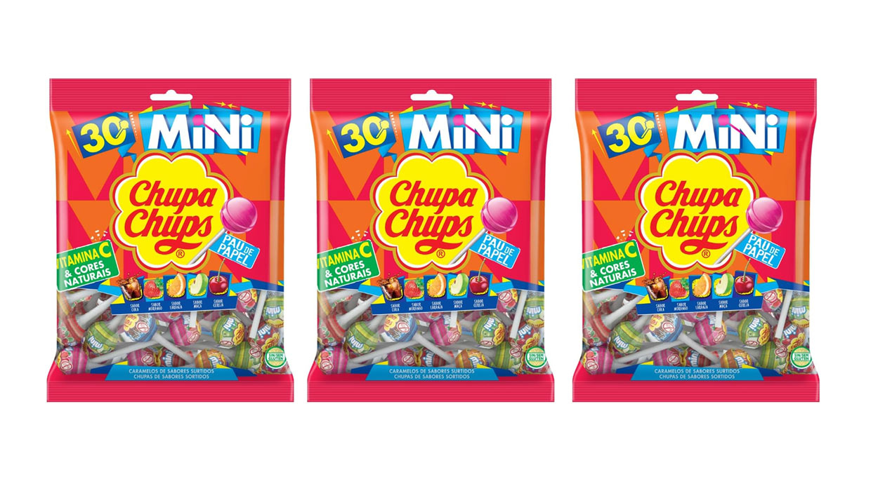 Chollo Pack de 3 bolsas de Mini Chupa Chups (90 unidades en total) por sólo 8,78€ con oferta 3×2 ¡2,92€ cada una!