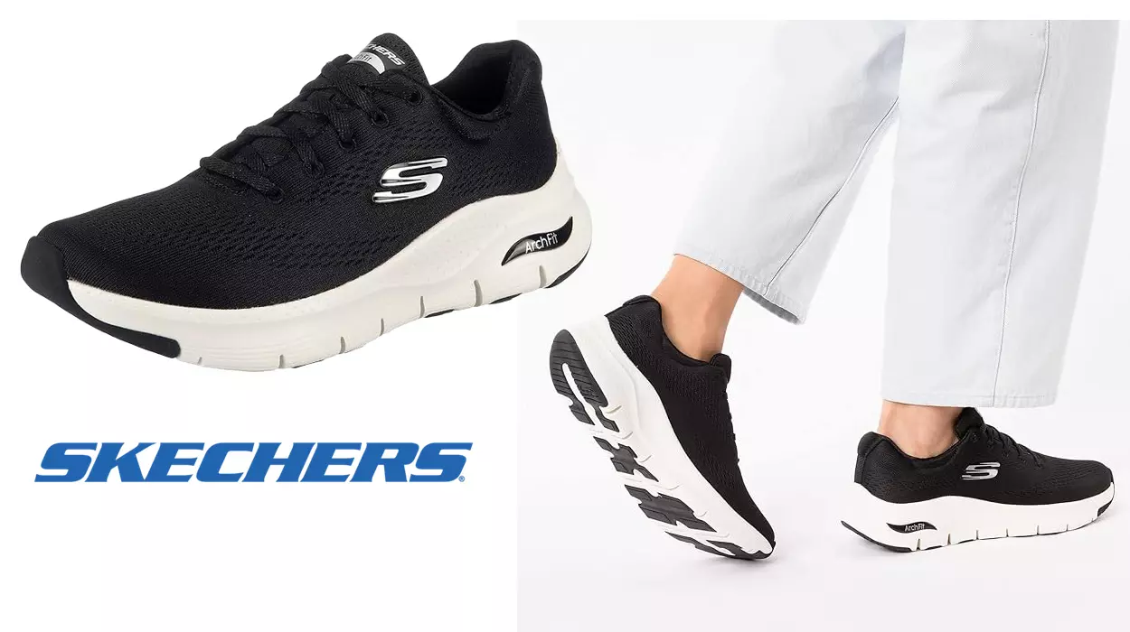 Estrena estas comodísimas Skechers con soporte para el arco plantar por la mitad de su precio habitual ¡Son un chollazo!