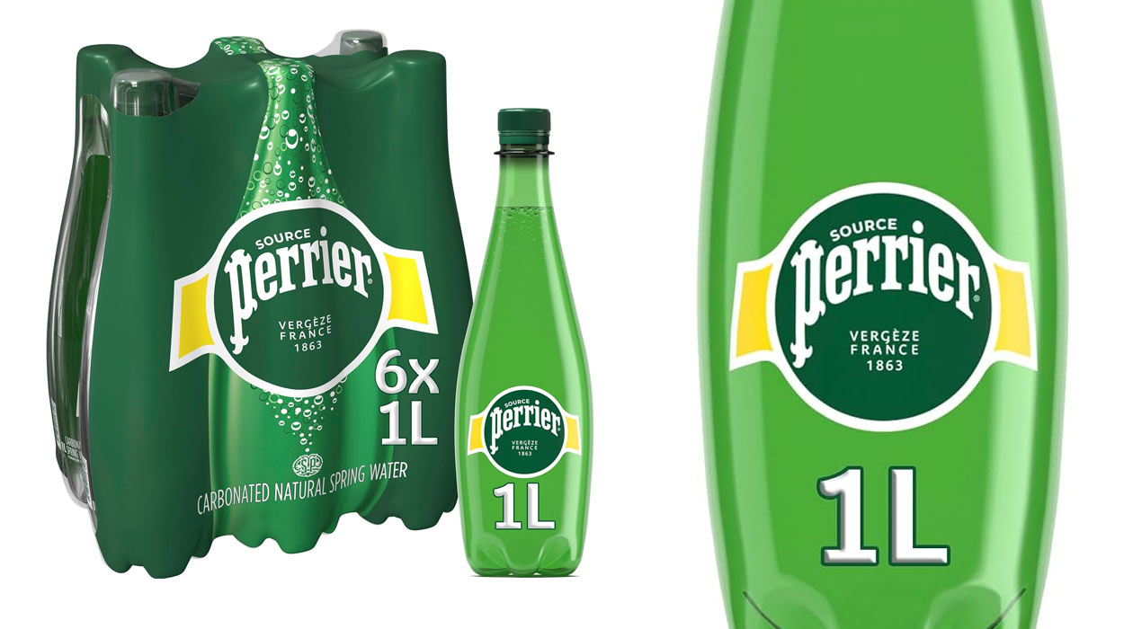 Chollo Pack de 6 botellas de agua mineral con gas Perrier de 1 litro por sólo 5,49€ (-37%) ¡0,92€ cada una!