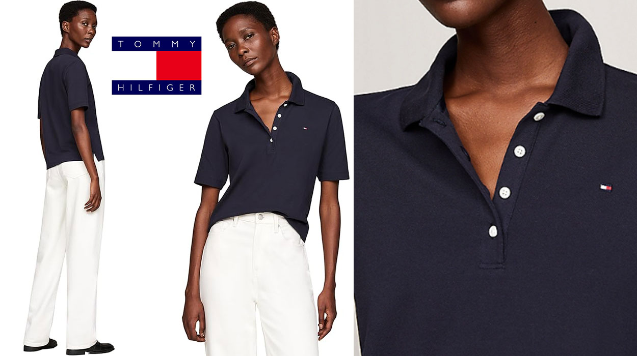 Estilo y elegancia clásica con este polo Tommy Hilfiger para mujer a mitad de precio