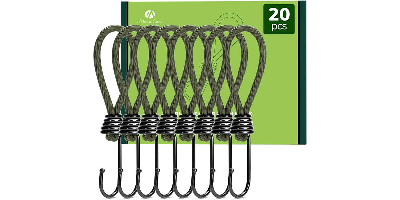 Chollo Pack 20x cuerdas elásticas con gancho ‎Abma Cord por sólo 8,25€ (-50%)