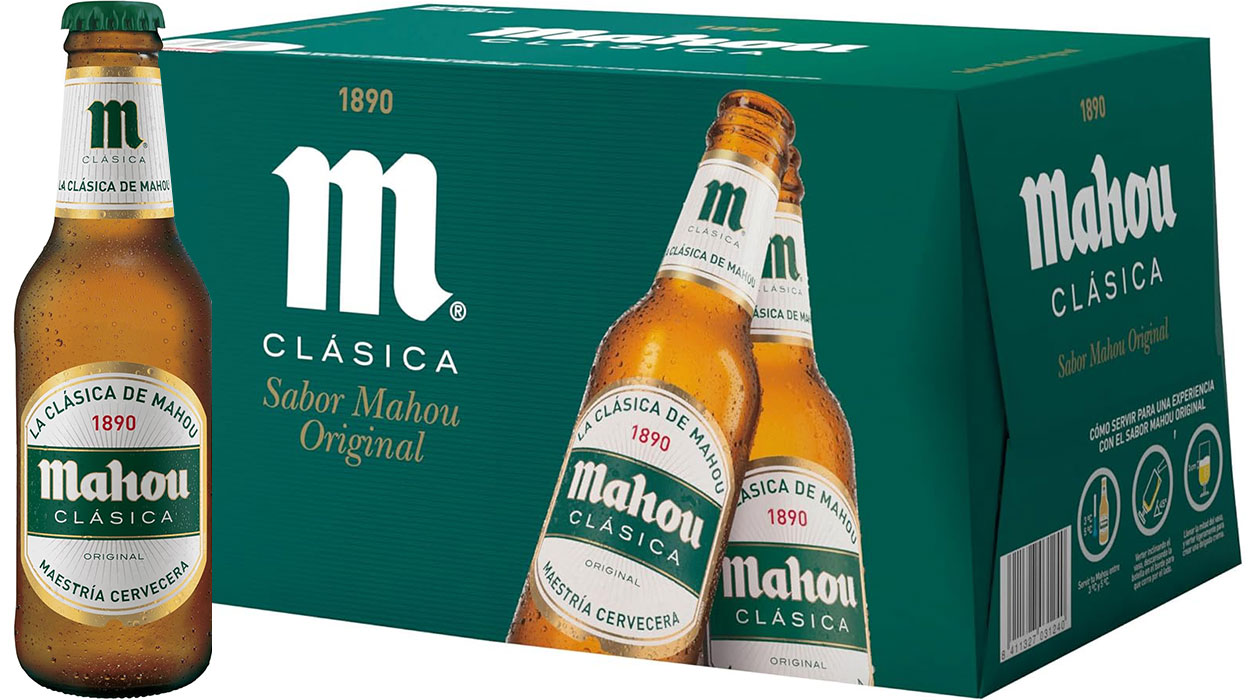 Chollo Pack de 24 botellines de cerveza Mahou Clásica de 25 cl por sólo 10,69€ (-15%)