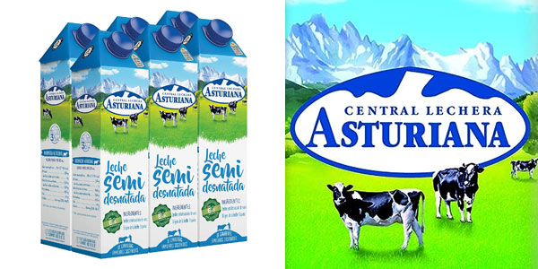 Chollo Pack x6 Leche semidesnatada Central Lechera Asturiana por sólo 5,88€ con cupón descuento ¡0,98€ cada una!