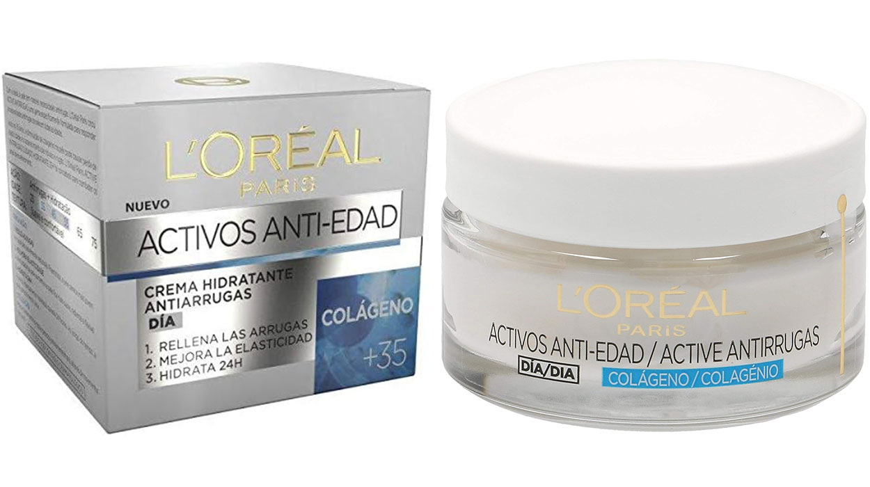 Chollo Pack x3 Crema hidratante antiarrugas L’Oréal Paris Activos Anti-Edad con colágeno por sólo 11,46€ con promoción 3×2 ¡3,82€ cada una!