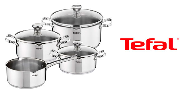 Chollo Batería de cocina Tefal Duetto de 7 piezas con medidor y función escurridora por sólo 99,99€ con envío gratis (-34%)