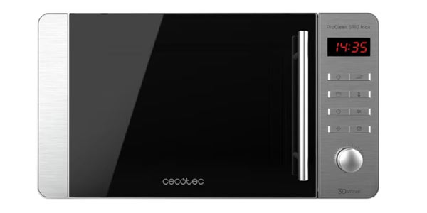 Chollo Microondas Cecotec Proclean 5110 de 700 W con grill por sólo 56,99€ con envío gratis (-40%) ¡Top ventas!