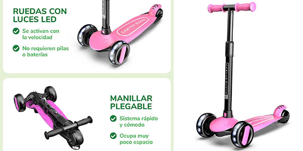 Amazon rebaja el MEJOR patinete ajustable para niños de 2 a 8 años a su precio mínimo ¡Valoraciones TOP!