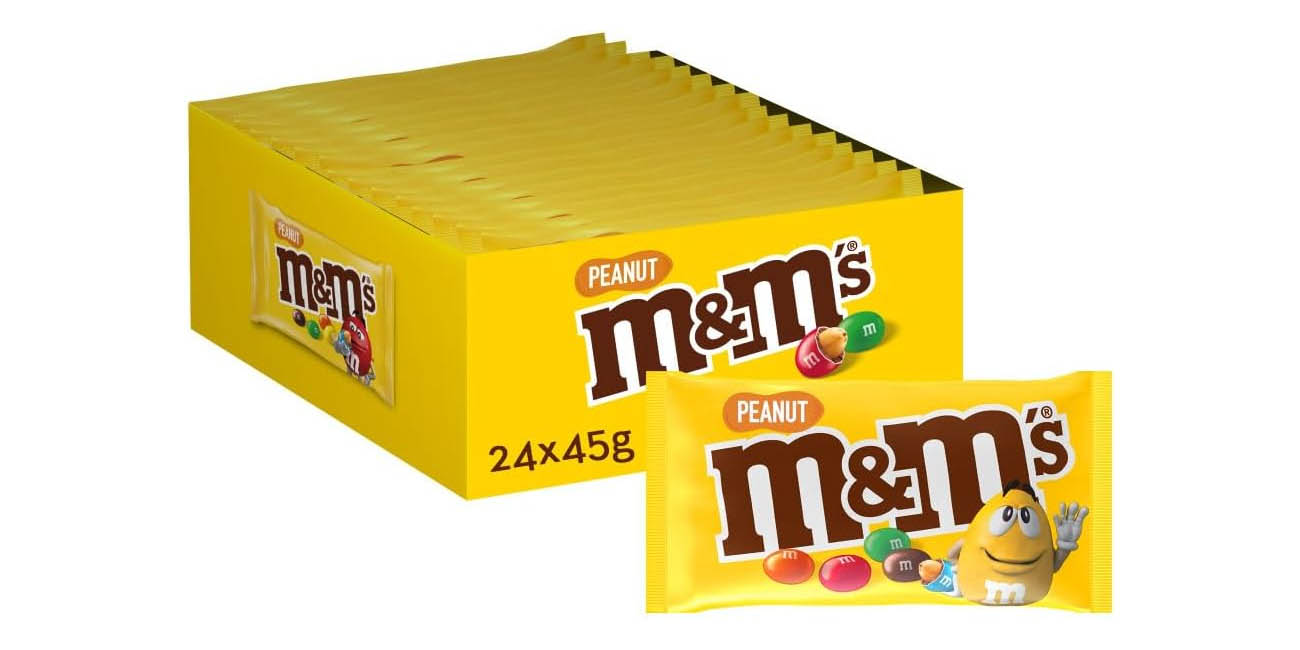 Chollo Pack 24x M&M’s Cacahuete de 45g por sólo 19,16€ (33% de descuento)