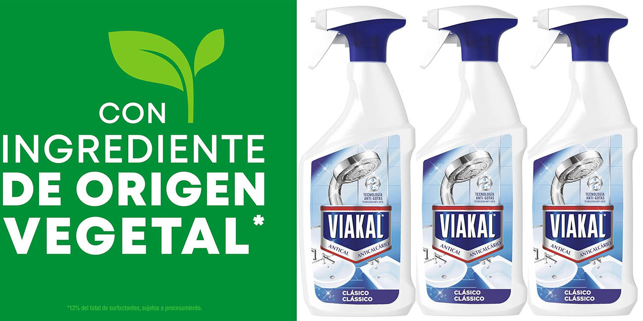 Chollazo 3 Botes de limpiador antical Viakal para cocina y baño de 700 ml por solo 8,30€ con promoción 3×2 ¡A 2,76€ cada uno!