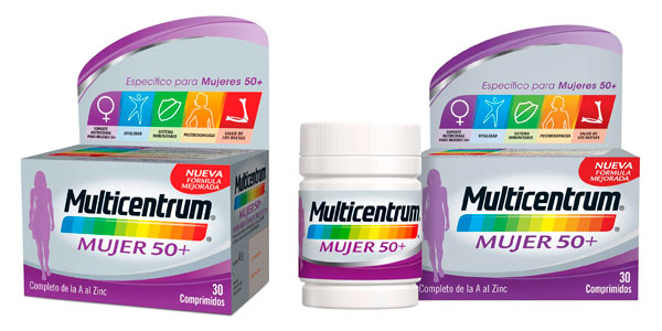 Chollo 60 comprimidos Multicentrum Mujer 50+ por sólo 21,09€ (-27%)