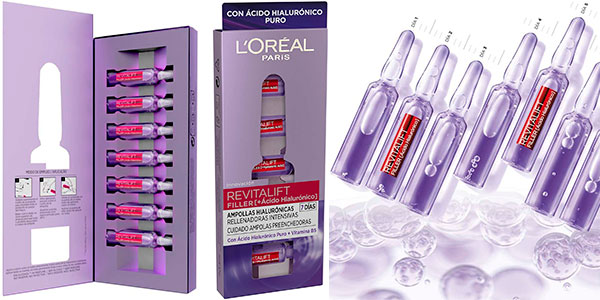 Chollo Pack de 7 ampollas hialurónicas Revitalift Filler de L´Oréal Paris por sólo 9,14€ (-47%)