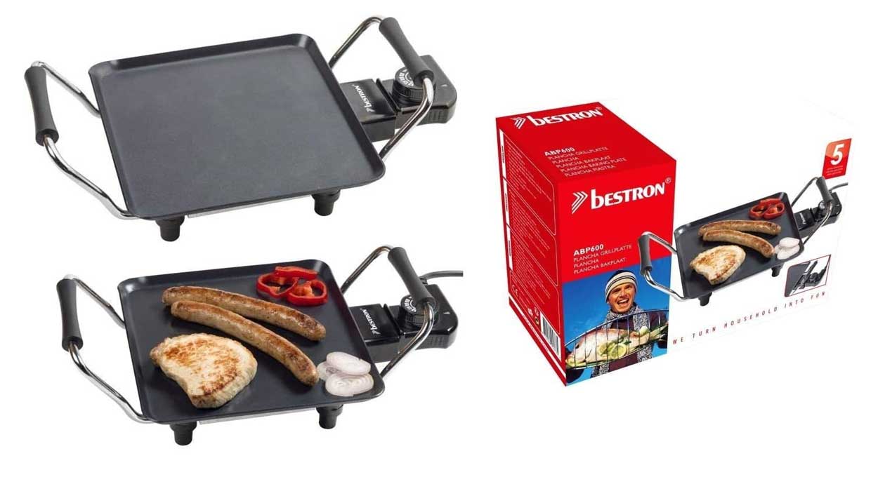 Chollo plancha Bestron para cocinar por sólo 22,89€ (55% de descuento)