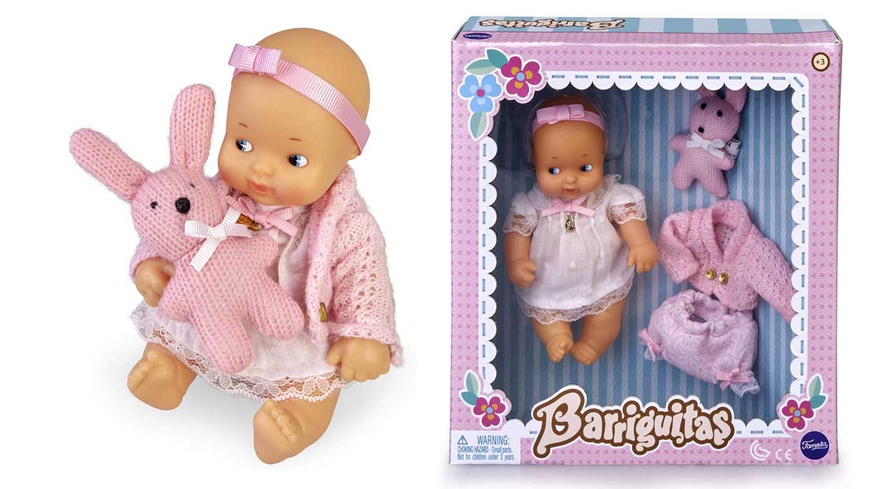 Chollo Muñeca Los Barriguitas con ropita y mascota de punto por sólo 9€ (-61%)