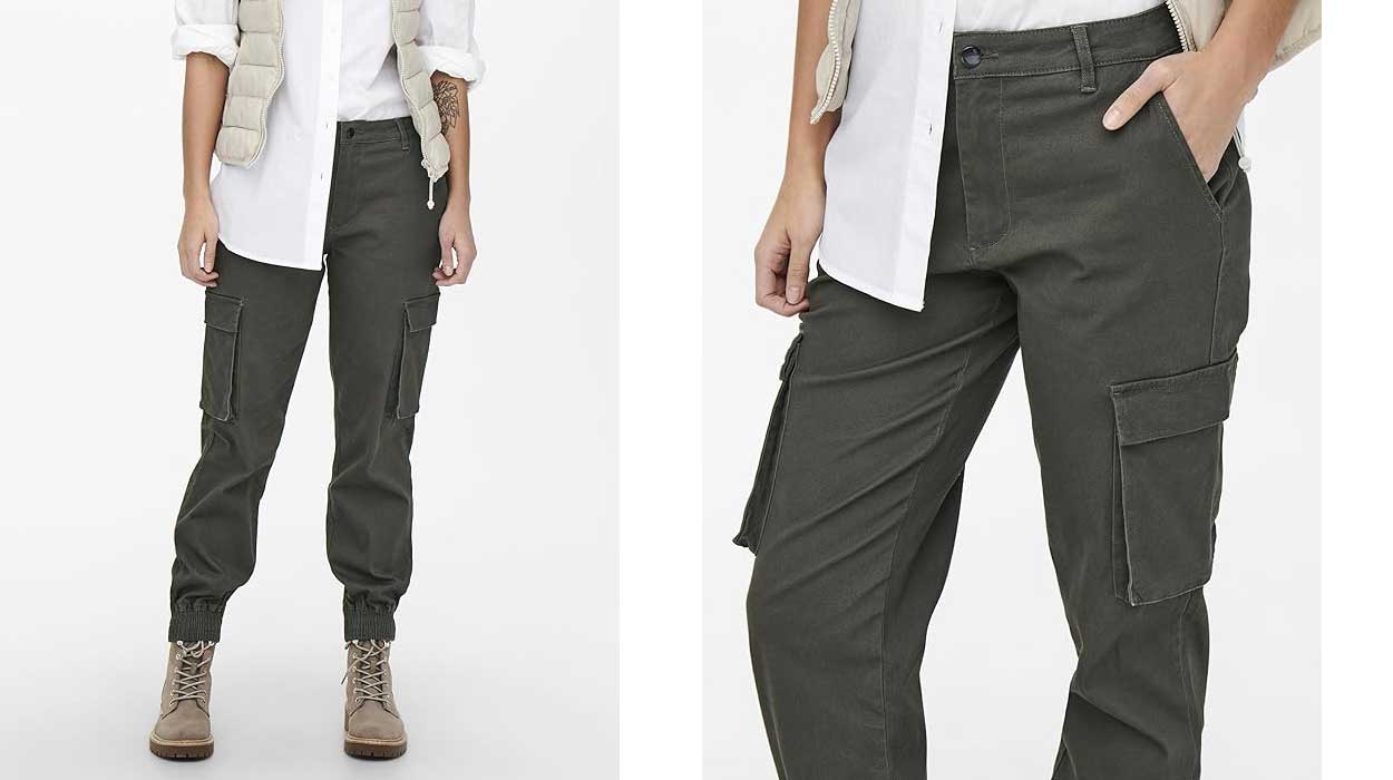 Chollo Pantalones cargo Only Onlbetsy-Alva para mujer por sólo 17,52€ (-61%)