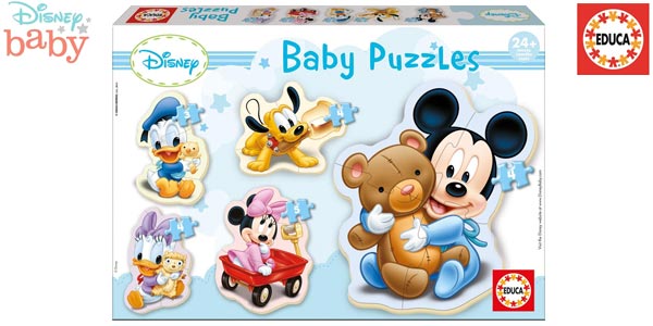 Chollazo Set x5 Puzles progresivos Baby Puzzles Disney de Educa por sólo 5,95€ (50% de descuento)