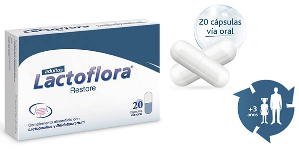 Chollo Probióticos Lactoflora Restore en caja de 20 cápsulas por sólo 11,99€ (-35%)