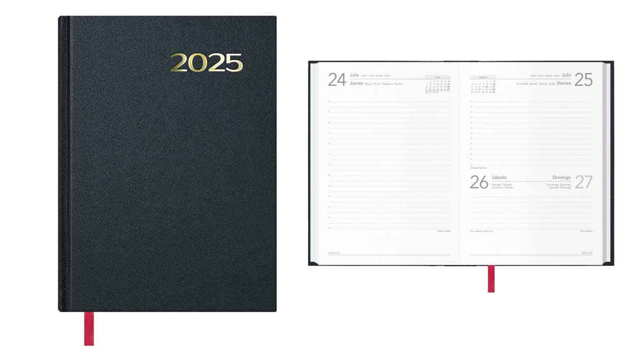 Ésta es la mejor oferta para comprar YA tu agenda 2025: en tapa dura, con día por página y a un precio regalado