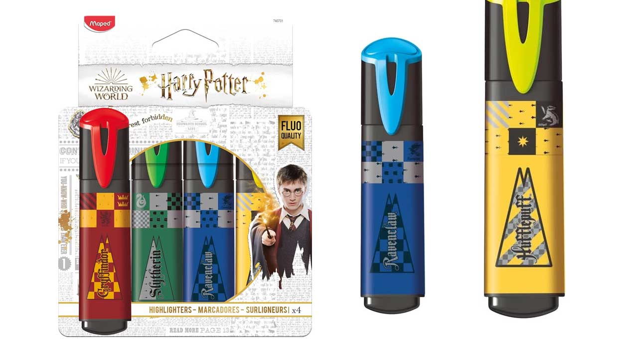 Chollo Pack de 4 subrayadores Maped Harry Potter por sólo 3,90€