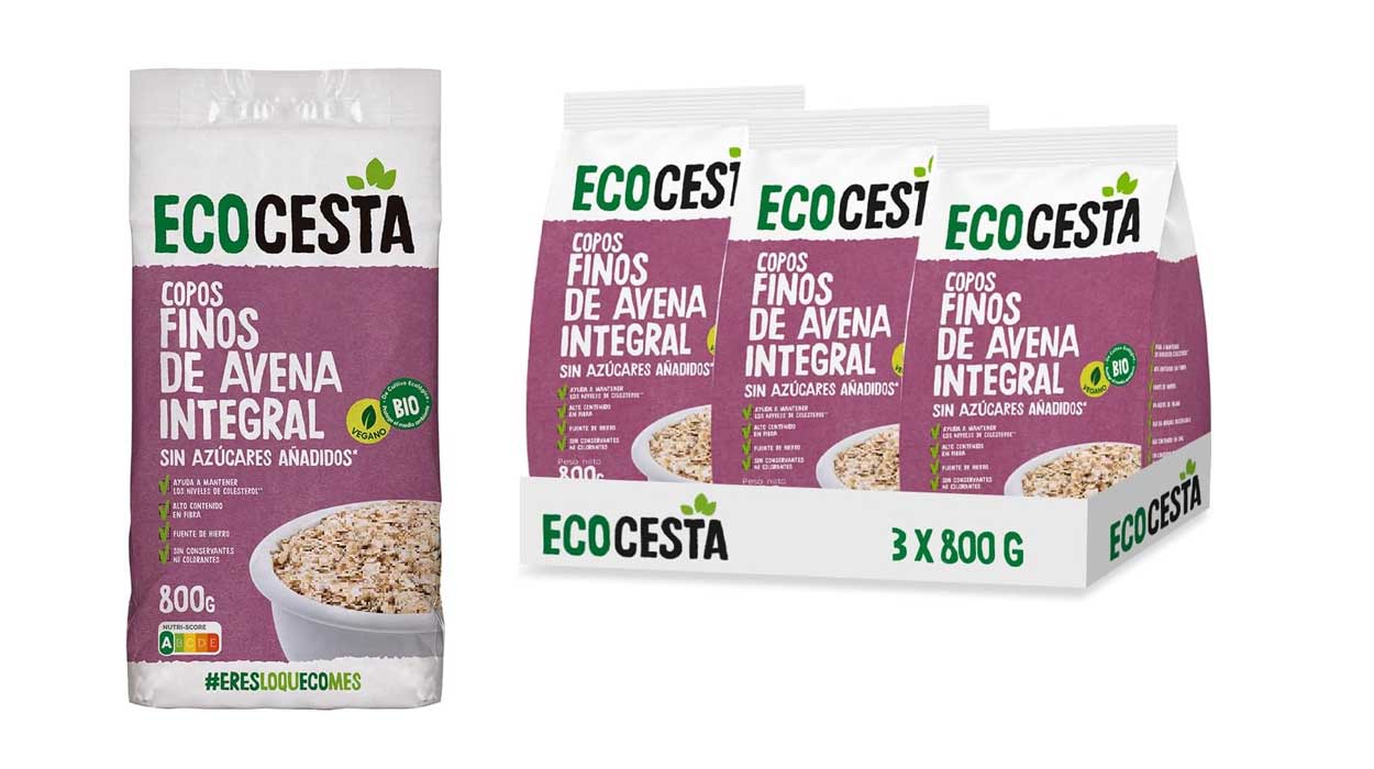 Chollo Pack de 3 paquetes de copos suaves de Avena Integral Ecológica Ecocesta (800 gramos cada uno) por sólo 10,77€