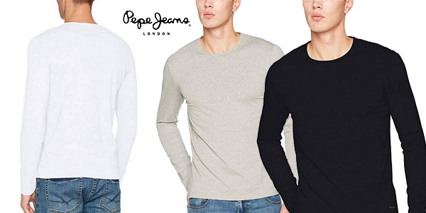 Chollo Camiseta Pepe Jeans Original Basic de manga larga para hombre por sólo 17,50€ (30% de descuento)