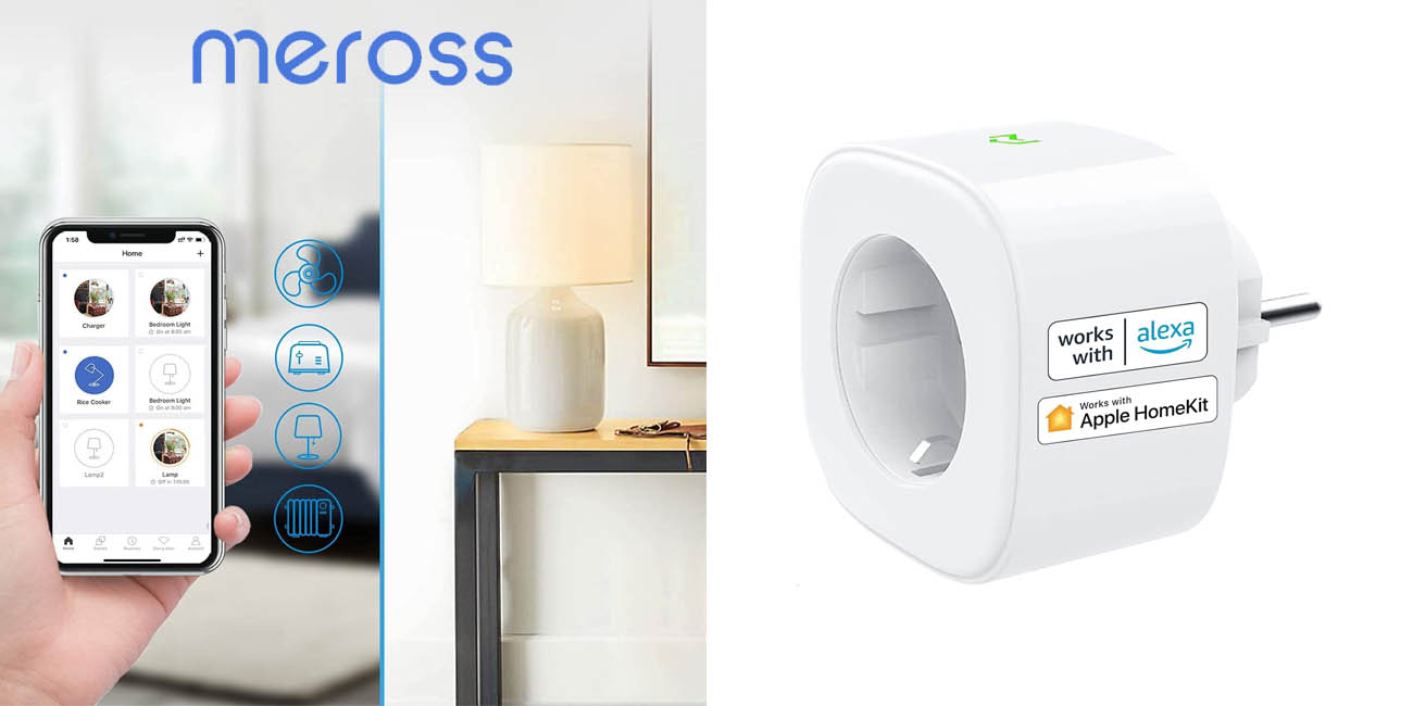 Chollo Enchufe Wi-Fi Meross compatible con Alexa y Apple HomeKit por sólo 12,34€ (-44%)