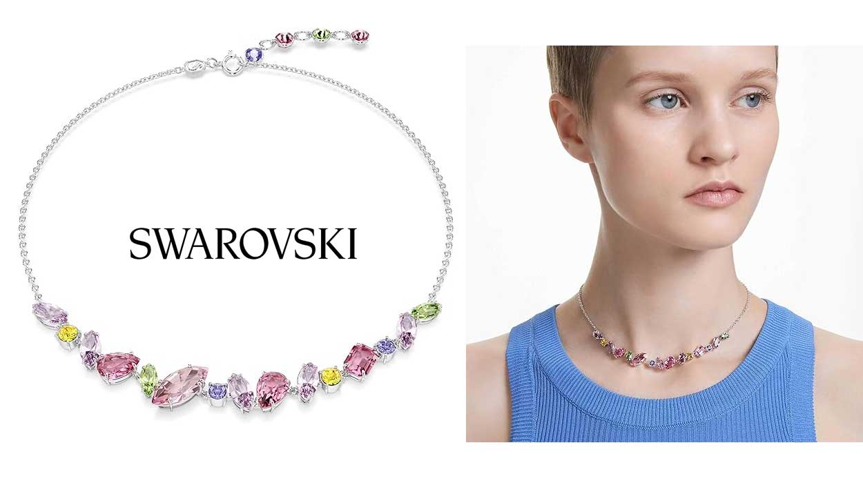 Amazon rebaja este impresionante collar Swarovski con cristales de colores a un precio que te parecerá mentira