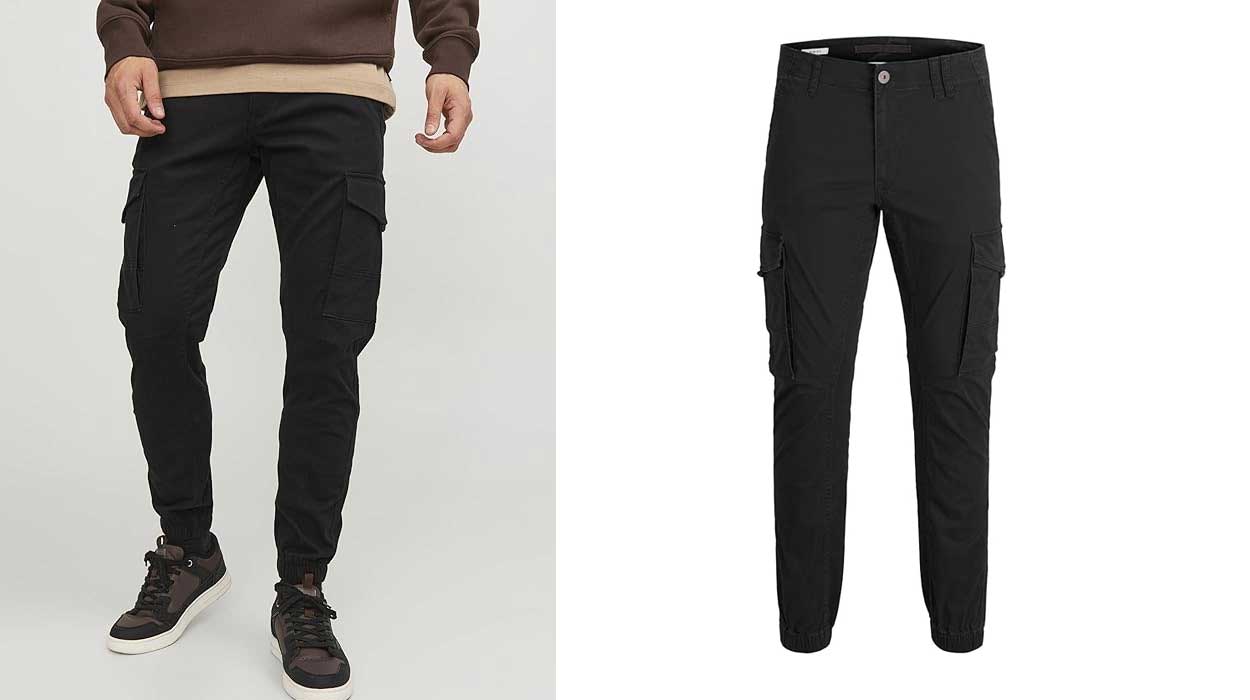 Estos pantalones cargo Jack & Jones tienen hoy un 60% de descuento y volará el stock ¡CORRE!