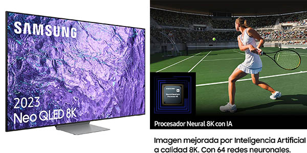 Chollo Smart TV Samsung Neo QLED 8K de 55″ con Quantum Matrix Technology por solo 899€ con envío gratis (-67%)