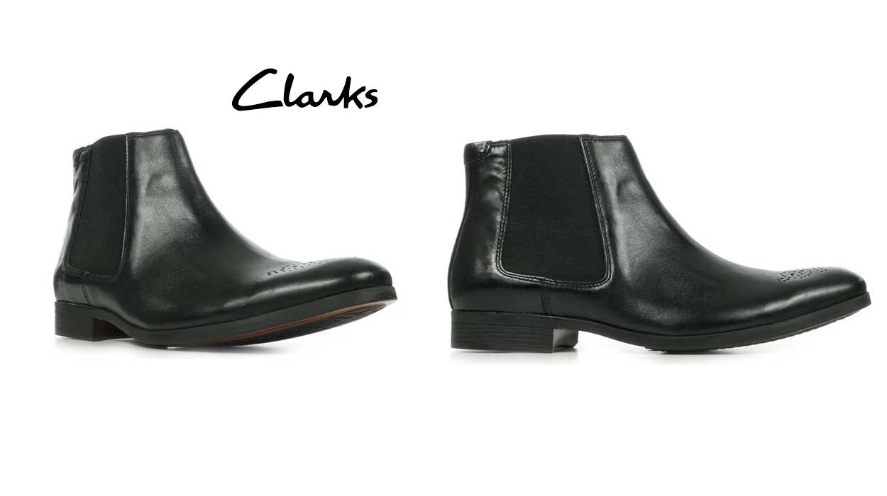 Chollazo Botines de piel Clarks Gilmore Chelsea para hombre por sólo 37,90€ (-71%)