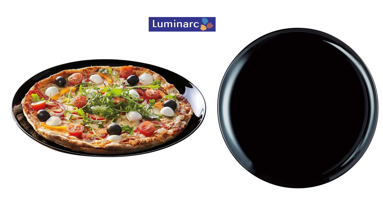 Por fin un plato especial para servir pizzas grandes que merece la pena: Éste de Luminarc hoy tiene un 51% de descuento