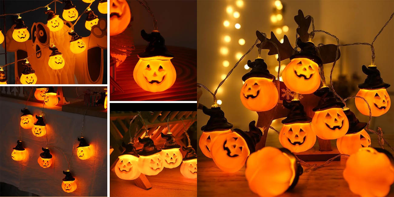 Prepara tu hogar para Halloween con esta guirnalda LED de calabazas con un precio terroríficamente bajo ¡CORRE!