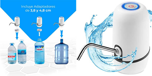 Chollo Dispensador electrónico de agua recargable por USB por sólo 9,99€ (-23%)