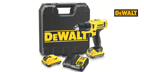 Chollo Taladro atornillador Dewalt DCD710D2-QW XR 10.8V + 2 baterías + maletín por sólo 102€ con envío gratis (46% de descuento)