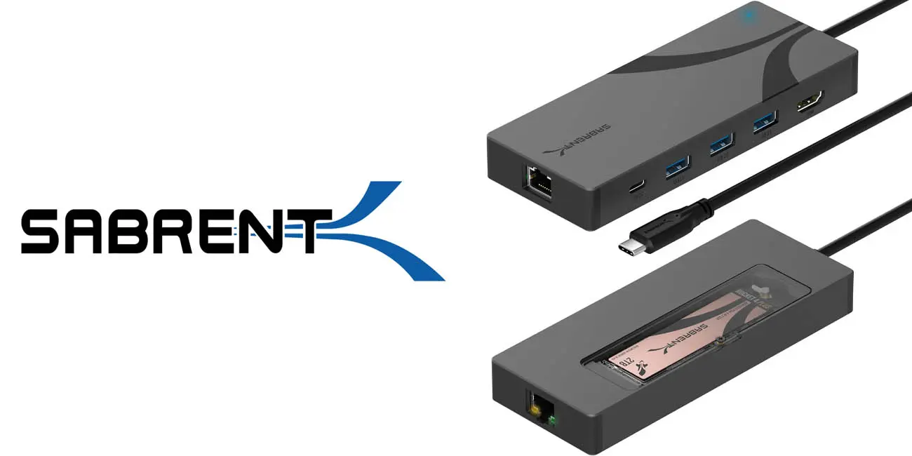 Amplia las conexiones y la capacidad de almacenamiento de tu portátil con este adaptador multipuertos con carcasa SSD M.2