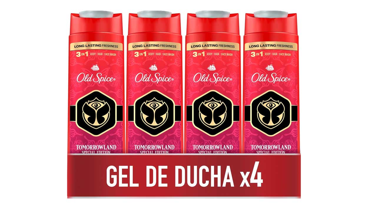 Chollo Pack x4 Gel y champú Old Spice Tomorrowland de 400 ml por sólo 8,99€ (28% de descuento)