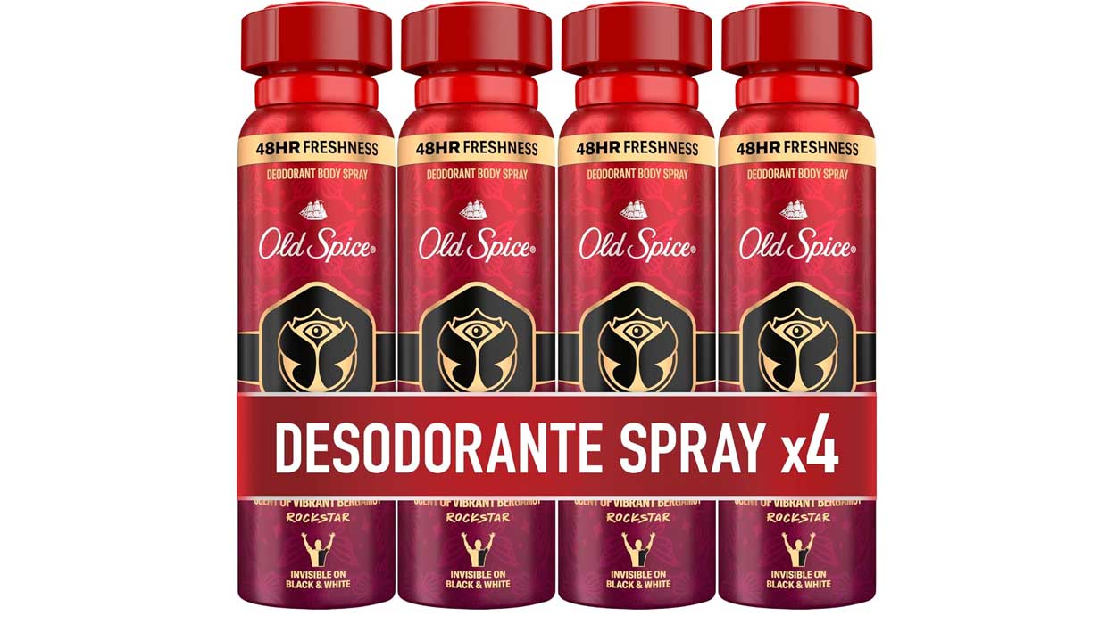 Chollo Pack x4 Desodorante Old Spice Tomorrowland de 150 ml por sólo 10,98€ (25% de descuento)