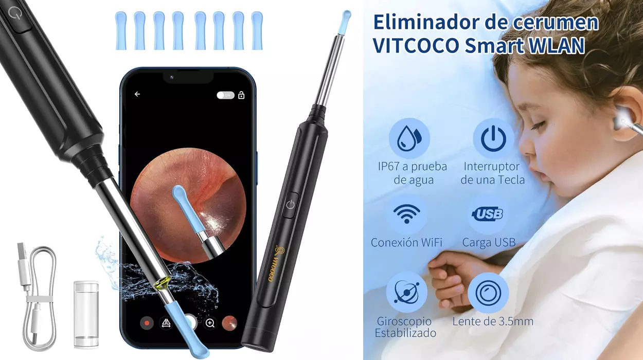 Amazon fulmina el precio de este kit de limpieza de oídos inalámbrico y puede ser tuyo por menos de 12€ ¡CORRE!