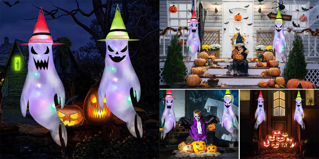 Causa sensación en Halloween con estos fantasmas con iluminación LED baratísimos en Amazon