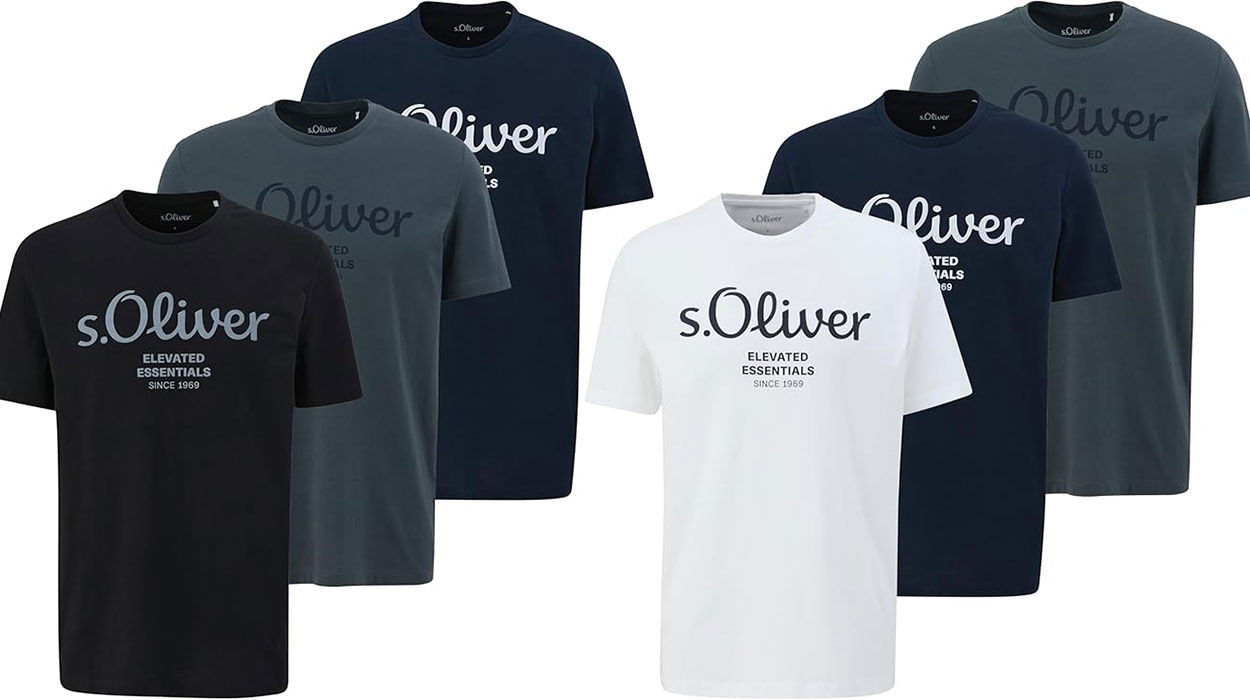 Chollo Pack de 3 camisetas s.Oliver para hombre por sólo 15,99€ ¡5,33€ cada una!