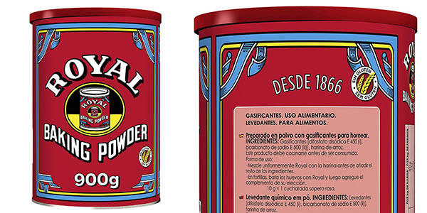 Chollazo Levadura Royal Baking Powder en bote de 900 gramos por sólo 7,29€ (-48%)