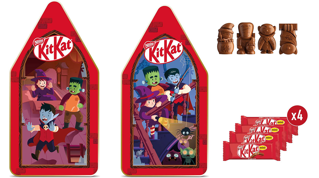 Chollo Lata Casa del Terror con chocolatinas KitKat de 100 g por sólo 5,49€