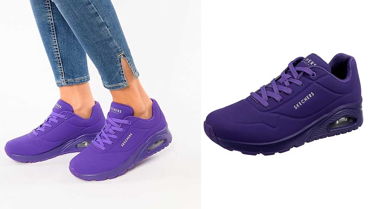 Dale un toque de color atrevido a tu calzado diario y disfruta de estas ligerísimas y comodísimas Skechers para mujer a MITAD de precio en Amazon