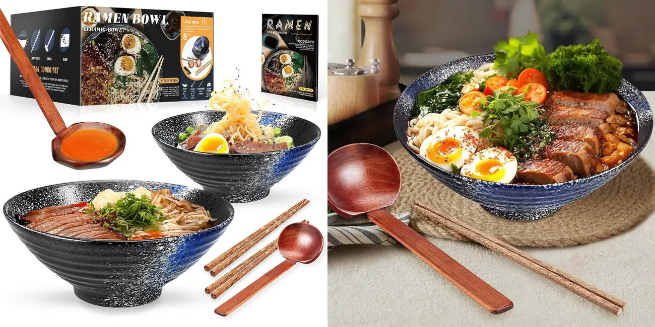 ¿Te encanta el ramen? Pues hazte ahora con este conjunto de cuencos para ramen o sopas TOP ventas en Amazon