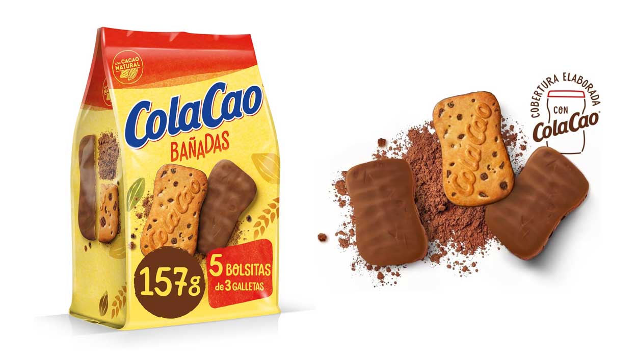 Chollo Pack de 4 paquetes de Galletas ColaCao Bañadas por sólo 6,67€ con -50% en 2ª unidad ¡1,66€ cada uno!