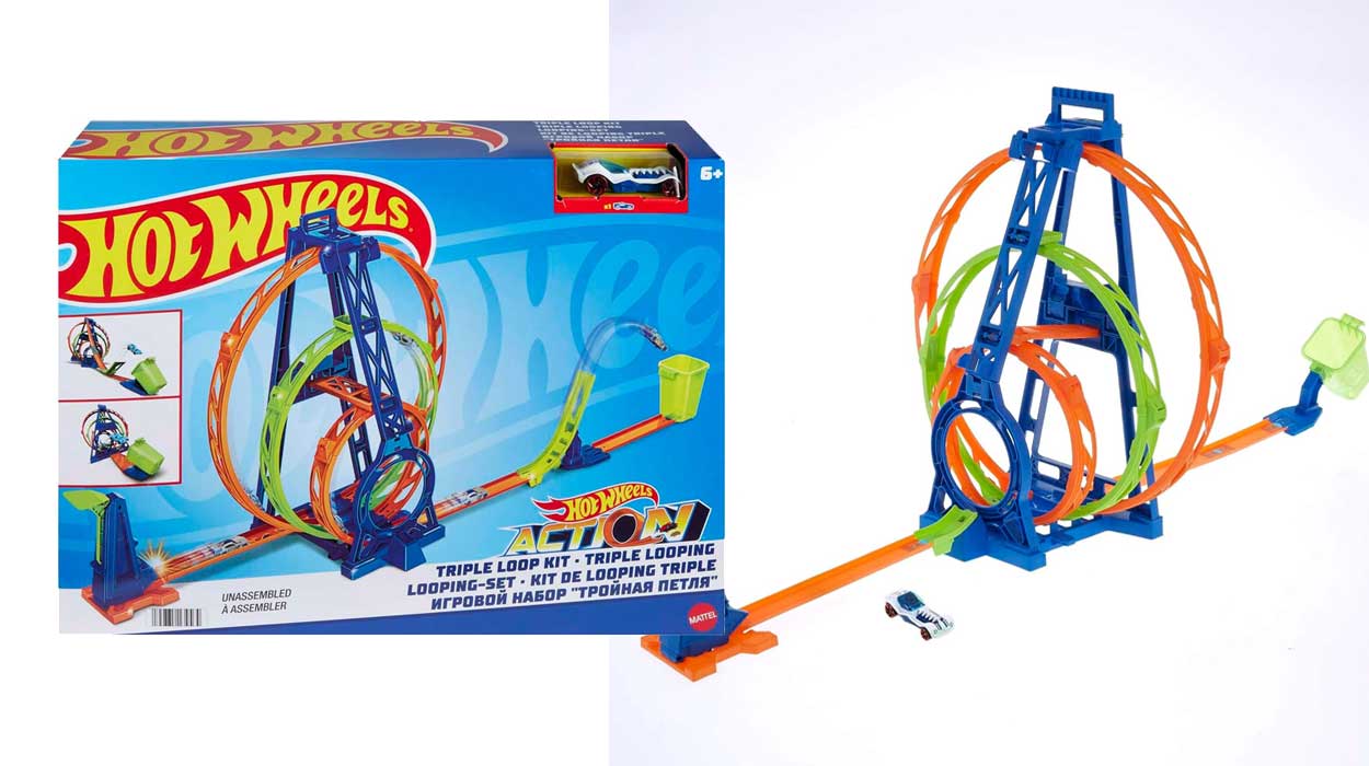 Chollo Pista Hot Wheels Triple Looping por sólo 30,91€ con cupón (44% de descuento)