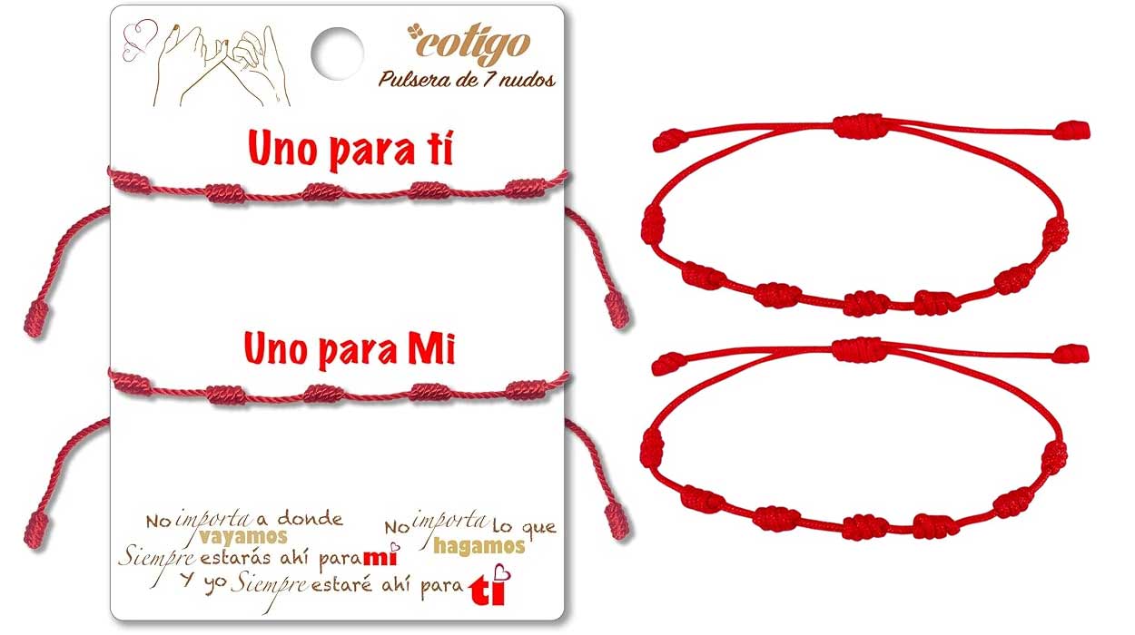 Uno para ti, uno para mí: Estas pulseras de la suerte con 7 nudos son el regalo económico perfecto para amigos o parejas