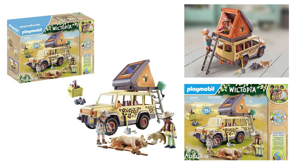 Chollo PLAYMOBIL Wiltopia Vehículo Todoterreno con Leones por sólo 35,99€ con envío gratis (40% de descuento)