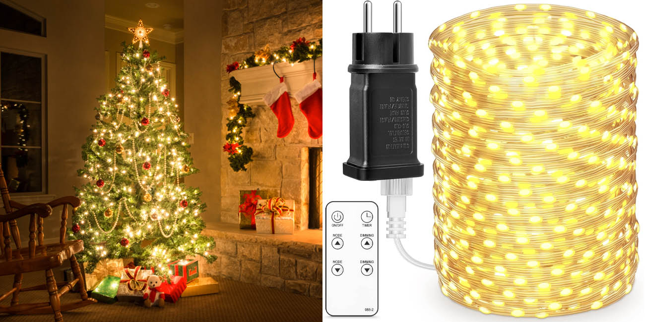 Decora tu hogar con esta guirnalda de luces LED de 30 metros y apta para interior o exterior con un BRUTAL descuento