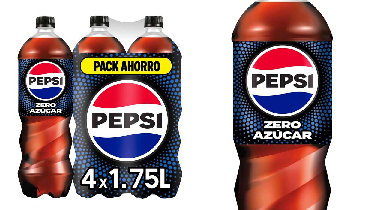 Chollo Pack x4 botellas de Pepsi Zero de 1,75L por sólo 5,56€ (16% de descuento)